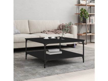 Konferenční stolek černý 80 x 80 x 40 cm kompozitní dřevo 832838