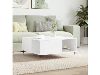 Konferenční stolek bílý 80 x 80 x 36,5 cm kompozitní dřevo 830772