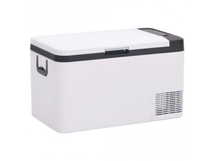 Chladicí box s rukojetí černý a bílý 25 l PP a PE 51780