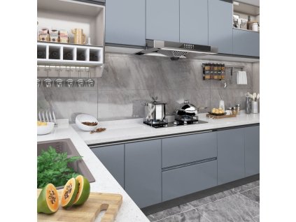 Samolepící tapeta na nábytek šedá 500 x 90 cm PVC 146125