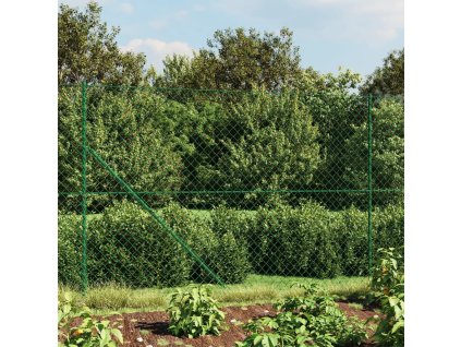 Drátěné pletivo s přírubami zelené 2,2 x 25 m 153951