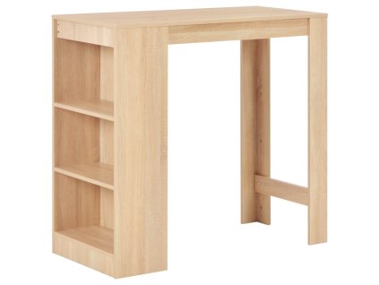 Barový stůl s regálem dub 110 x 50 x 103 cm 280213