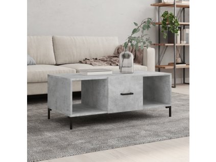 Konferenční stolek betonově šedý 102x50x40 cm kompozitní dřevo 829304