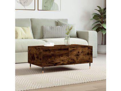 Konferenční stolek kouřový dub 90x50x36,5 cm kompozitní dřevo 830801