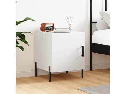 Noční stolek bílý 40 x 40 x 50 cm kompozitní dřevo 827580