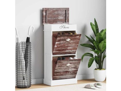 Botník hnědý 50 x 28 x 98 cm dřevo pavlovnie 284088