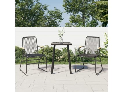 Zahradní židle 2 ks černé 58 x 59 x 85,5 cm PVC ratan 312173