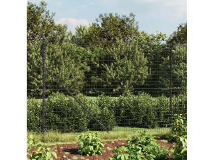 Drátěný plot s přírubami antracitový 1,6 x 25 m 154300