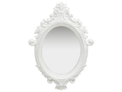 Nástěnné zrcadlo zámecký styl 56 x 76 cm bílé 320356