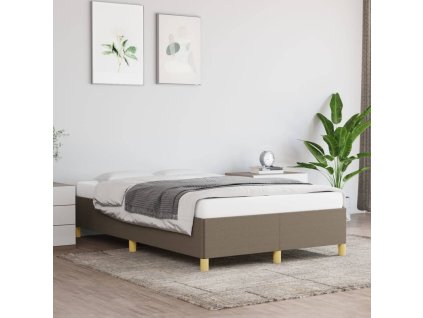 Rám postele bez matrace taupe 120 x 200 cm textil 347153