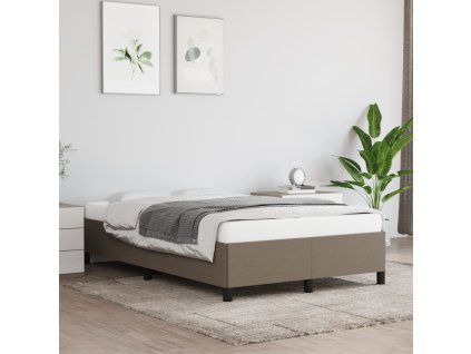 Rám postele bez matrace taupe 120 x 200 cm textil 347054