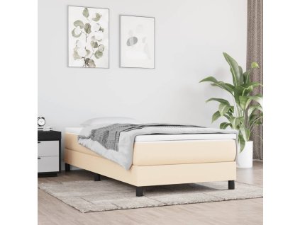 Taštičková matrace krémová 90 x 200 x 20 cm textil 347719