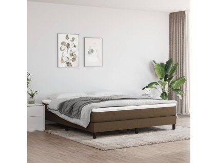 Taštičková matrace tmavě hnědá 180 x 200 x 20 cm textil 347837