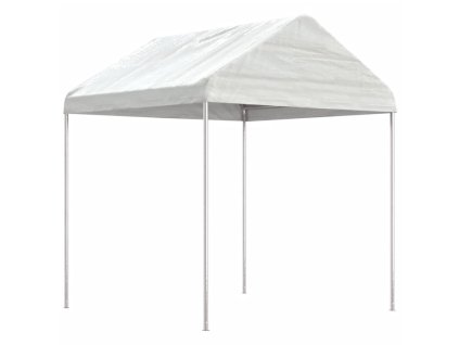Altán se střechou bílý 2,28 x 2,23 x 2,69 m polyethylen 362635