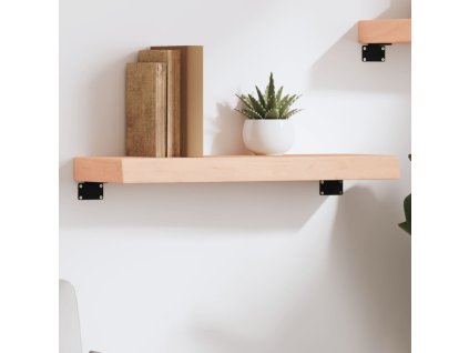 Nástěnná police 60 x 20 x 6 cm neošetřené masivní dubové dřevo 363523