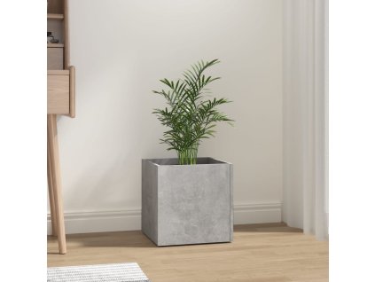 Truhlík betonově šedý 40 x 40 x 40 cm kompozitní dřevo 808796