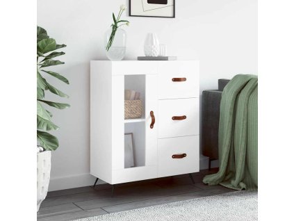 Příborník bílý 69,5 x 34 x 90 cm kompozitní dřevo 828012