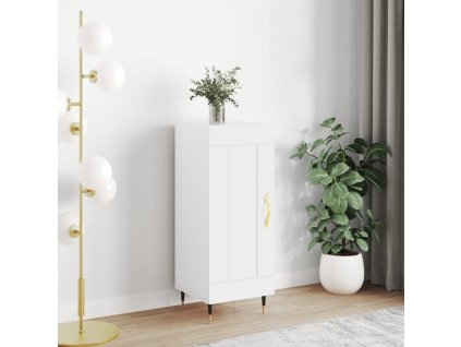 Příborník bílý 34,5 x 34 x 90 cm kompozitní dřevo 830420