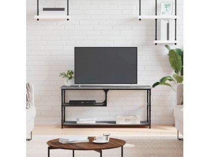 TV skříňka šedá sonoma 103x38x46,5 cm kompozitní dřevo a ocel 831826