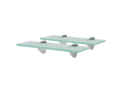 Plovoucí police 2 ks sklo 30 x 10 cm 8 mm 3051494