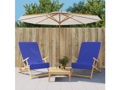 Plážové osušky 2 ks královsky modré 60 x 135 cm textil 400 GSM 362677