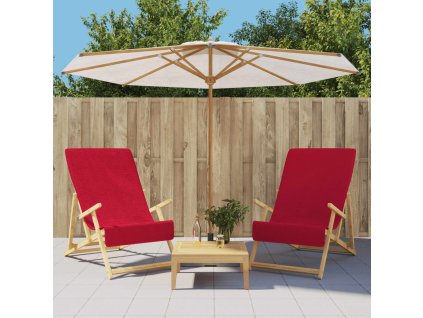 Plážové osušky 2 ks vínové 60 x 135 cm textil 400 GSM 362675