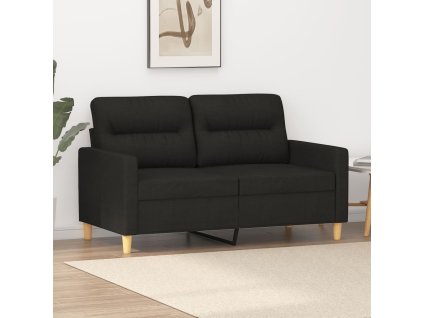 2místná pohovka černá 120 cm textil 359231
