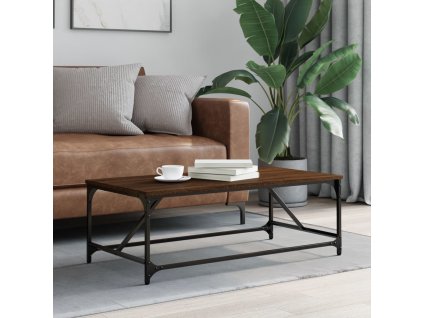 Konferenční stolek hnědý dub 100x50x35 cm kompozitní dřevo 835333