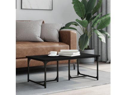 Konferenční stolek černý 90 x 50 x 35 cm kompozitní dřevo 835399