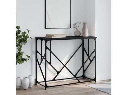 Konzolový stolek černý 100 x 40 x 80 cm kompozitní dřevo 834115