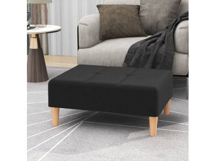 Podnožka černá 78 x 56 x 32 cm textil 337747