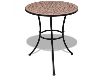 Bistro stolek terakota 60 cm mozaika 41528