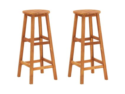 Barové židle 2 ks masivní akácie 34 x 34 x 76 cm 44129