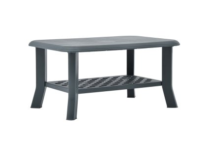 Konferenční stolek zelený 90 x 60 x 46 cm plast 48794