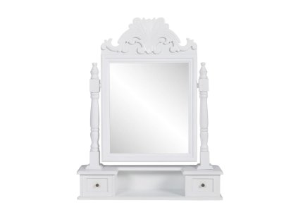 Toaletní stolek s hranatým sklopným zrcadlem MDF 60628