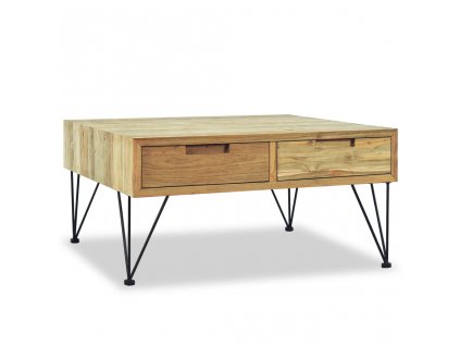 Konferenční stolek, masivní teak, 80x80x40 cm 244574