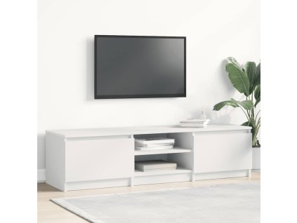 TV stolek bílý 140 x 40 x 35,5 cm kompozitní dřevo 800648