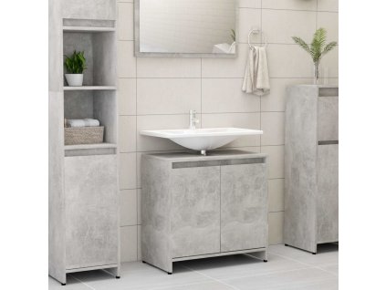 Koupelnová skříňka betonově šedá 60 x 33 x 61 cm dřevotříska