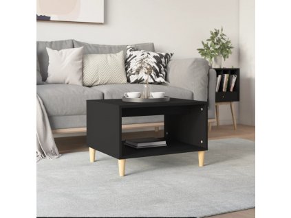 Konferenční stolek černý 60x50x40 cm kompozitní dřevo 812673