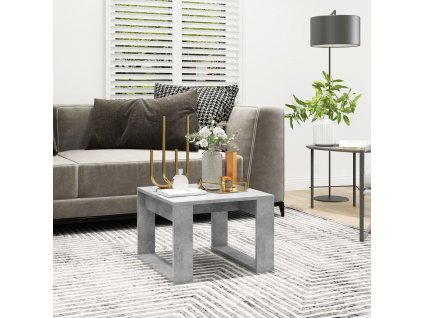 Odkládací stolek betonově šedý 50 x 50 x 35 cm kompozitní dřevo 808625