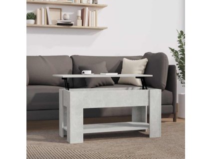 Konferenční stolek betonově šedý 101x49x52 cm kompozitní dřevo 809705