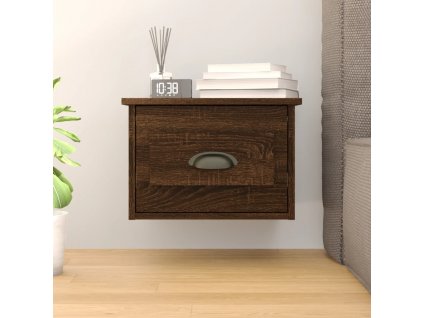Nástěnný noční stolek hnědý dub 41,5 x 36 x 28 cm 816390