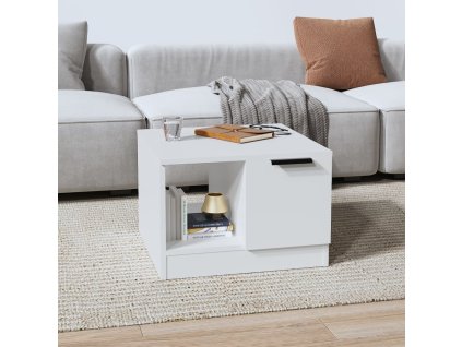 Konferenční stolek bílý 50 x 50 x 36 cm kompozitní dřevo 811340