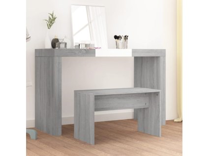 Stolička k toaletnímu stolku šedá sonoma 70x35x45 cm kompozit 820524