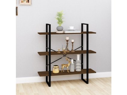 Knihovna hnědý dub 100 x 30 x 105 cm kompozitní dřevo 821323