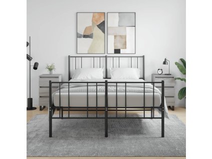 Noční stolky 2 ks šedé sonoma 40 x 35 x 69 cm kompozitní dřevo 826953