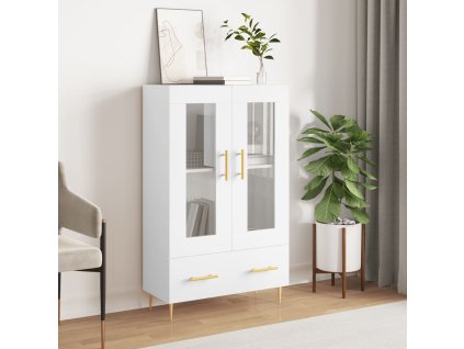 Skříň highboard bílá 69,5 x 31 x 115 cm kompozitní dřevo 828284