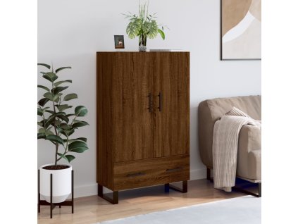 Skříň highboard hnědý dub 69,5 x 31 x 115 cm kompozitní dřevo 828267