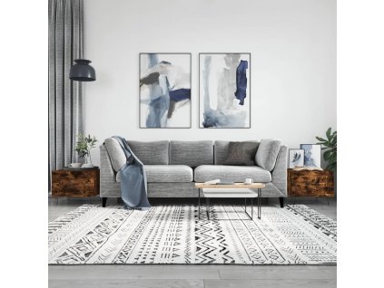 Konferenční stolky 2 ks kouřový dub 50x50x40cm kompozitní dřevo 829391