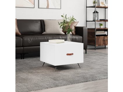 Konferenční stolek bílý 50 x 50 x 40 cm kompozitní dřevo 829332